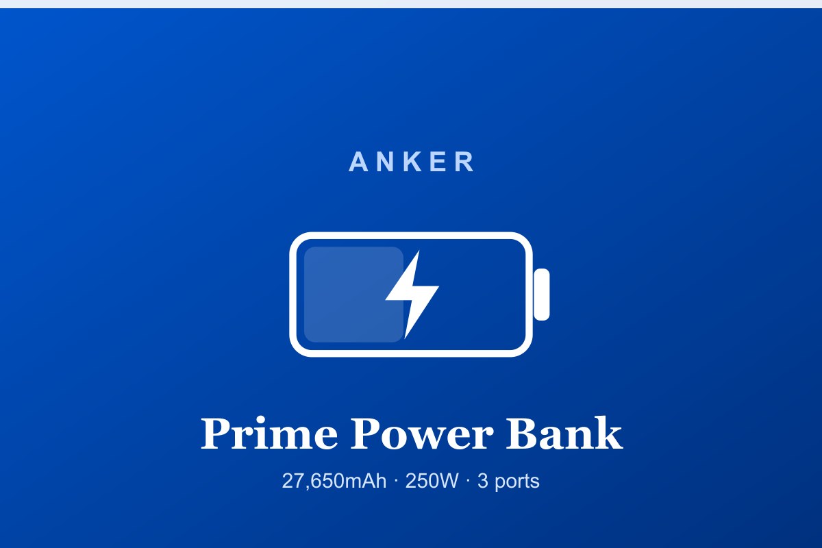 Anker Prime Power Bank